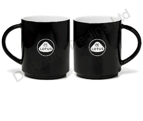 Lotus Roundel Mug - Black