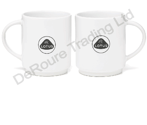 Lotus Roundel Mug - White